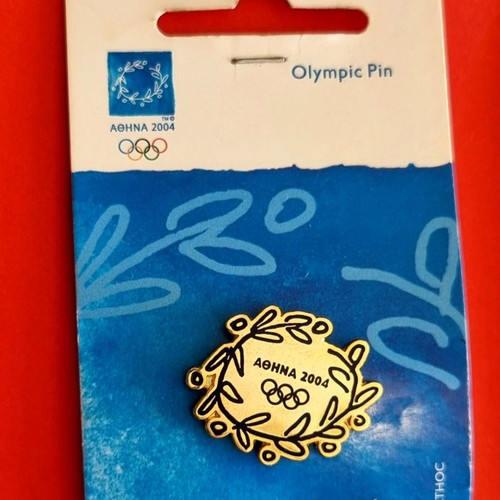 Olympic pin set Athens 2004 used, 8 pieces