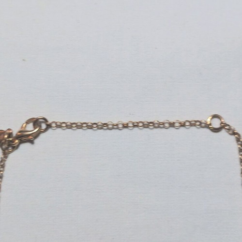 Silver gold-plated necklace with enamel