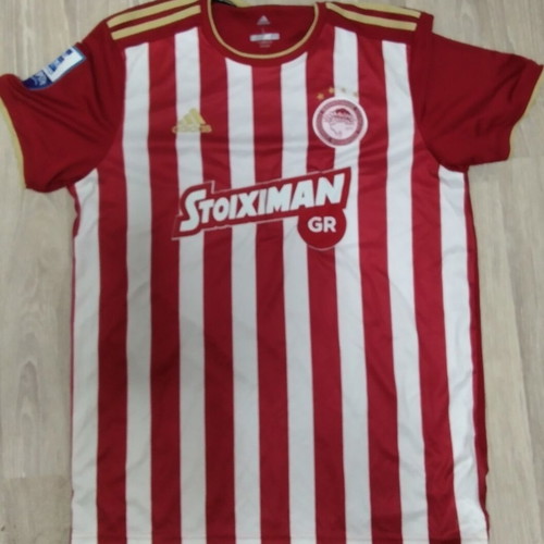 Olympiacos football jersey, large, worn authentic