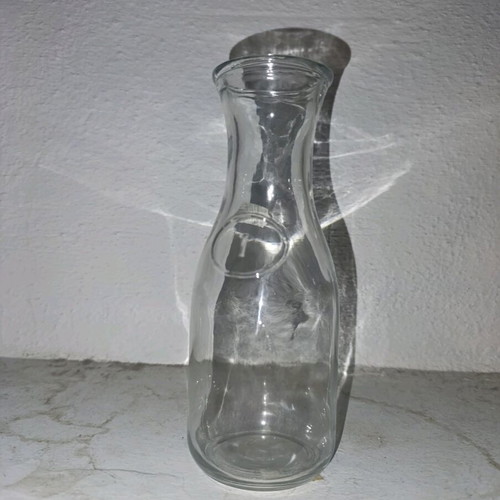 Glass carafe unused