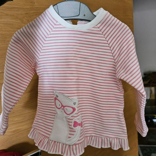 Mayoral warm shirt like new for 6-9 months girl