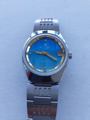 Miraz men's wind-up watch NOS Swiss 1970s new