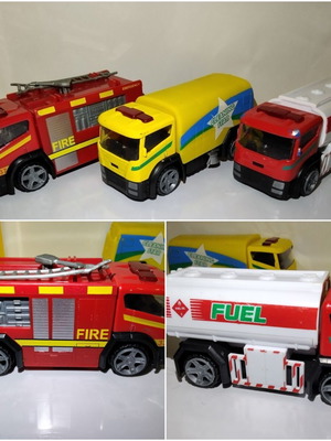 Teamsterz Street Kingz 1:43 HTI toy cars set, Fire Emergency, Fuel, Cleaning Star