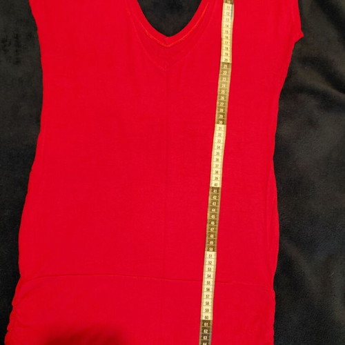 Sleeveless blouse red with print like new