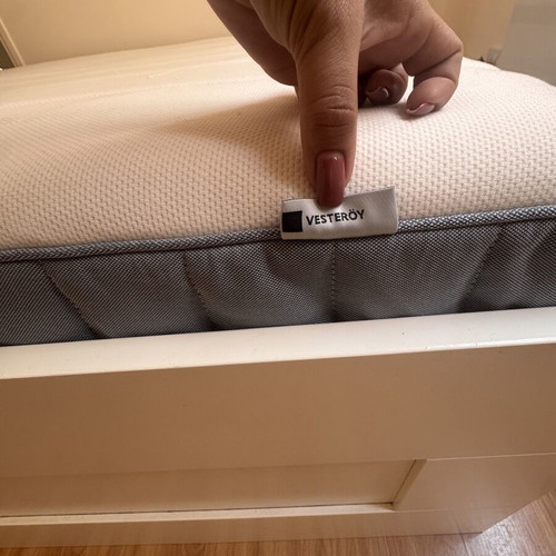 Hemnes IKEA bed 160x200 with Vesteröy mattress and Brimnes frame like new