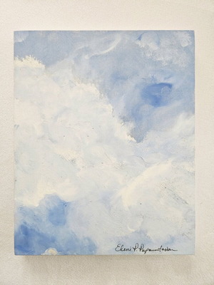 Painting Clouds of Course oil on canvas like new