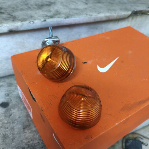 Honda C50 6v used rear turn signal with two lenses