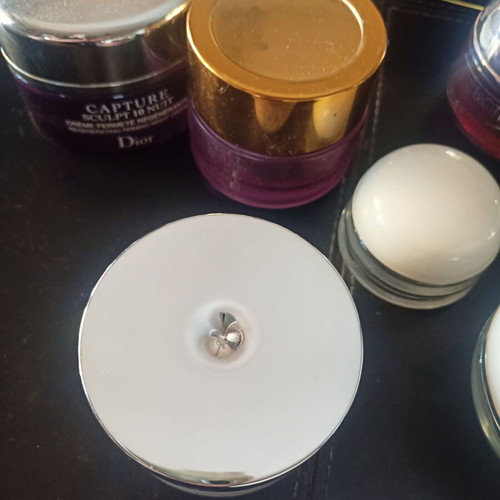 Face cream jars used, pack of 18, Biotherm, Dior, Lancaster, Lavie en Rose