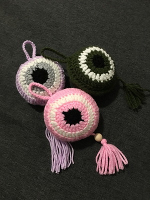 Handmade knitted eye 9x9 cm in gift packaging new