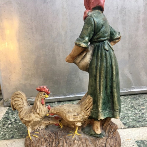 Bibelot figurines used with bucolic scenes, set of 2 pieces