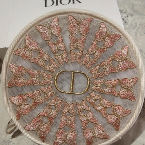 Dior Beauty Limited Edition Butterfly Round Pouch new with box