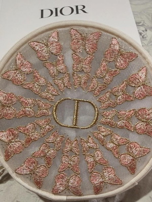 Dior Beauty Limited Edition Butterfly Round Pouch new with box