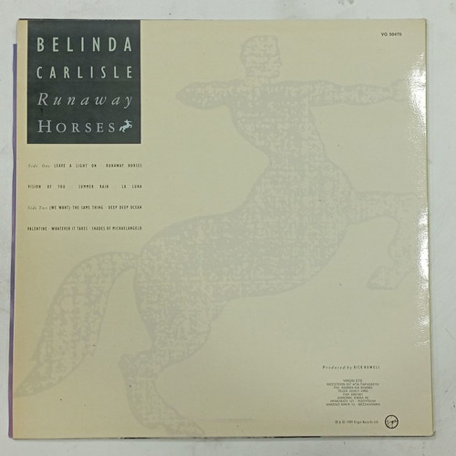 Belinda Carlisle vinyl record #V312 used in very good condition