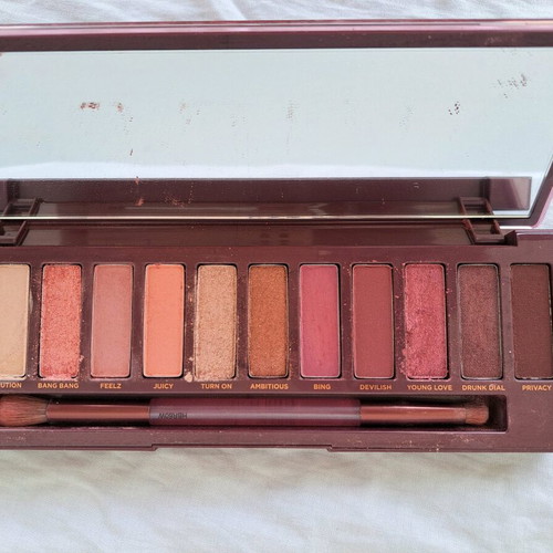 Urban Decay Naked Cherry eyeshadow palette used