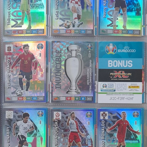 Euro 2020 Preview Adrenalyn XL album with 458/468 cards used