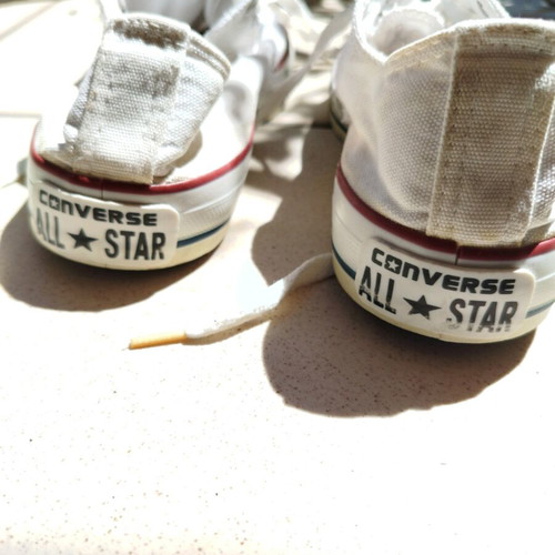 Converse Allstar women's white shoes used