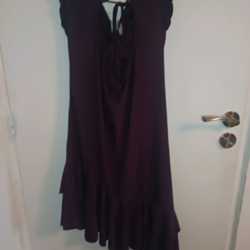 Asymmetric evening dress like new, purple, size medium