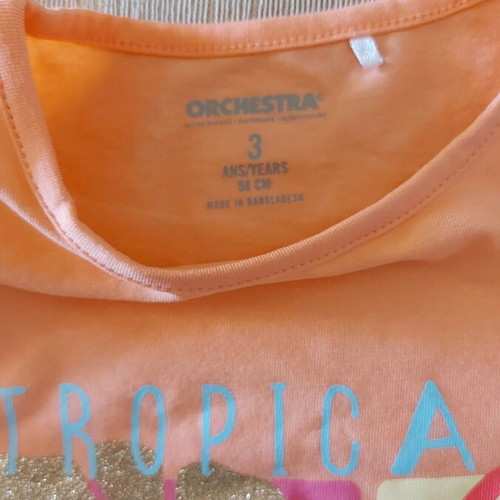Orchestra summer t-shirts new, size 98 cm, age 3 years, pack of 2