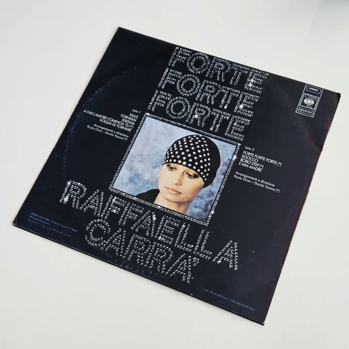 Raffaella Carrà Forte Forte Forte vinyl album used, first Greek release 1976