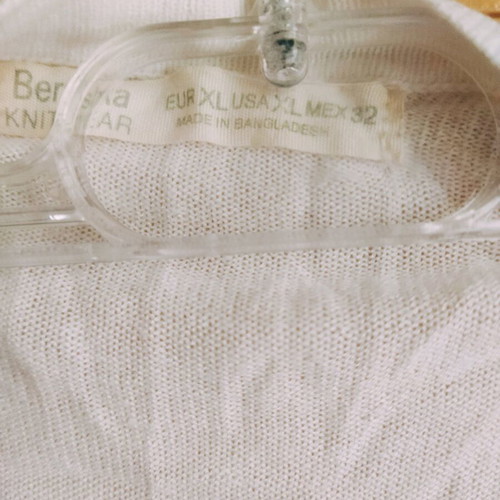 Bershka thin women's cardigan white like new