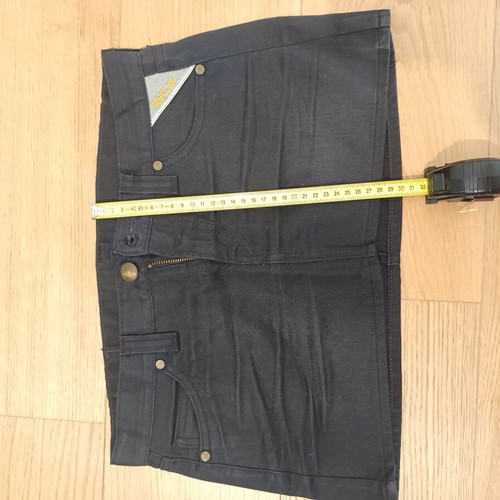 Replay mini denim skirt used, black, size S