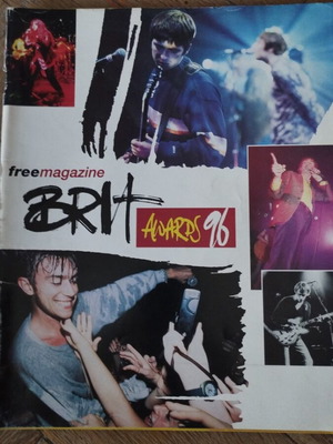 Περιοδικό Brit Awards 96 μεταχειρισμένο με φθορά στη ράχη και άκρες
