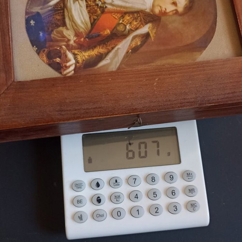 Premium wooden box with Napoleon portrait and rare Napoleonic memorabilia collection like new