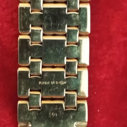 CD bracelet vintage gold filled plaque like new