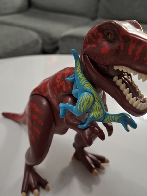Playmobil large T-Rex with free blue Raptor