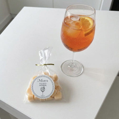 Wax melts Aperol spritz scent 30g, new, soy wax heart shape