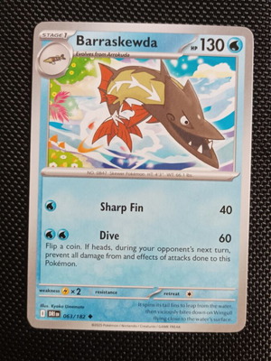 Barraskewda Arrokuda Combo Chaos Rising Non Holo New