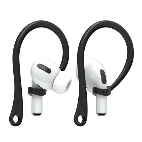 Elago Ear Hook silicone holders for AirPods and AirPods Pro, black