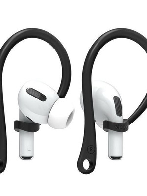 Elago Ear Hook silicone holders for AirPods and AirPods Pro, black