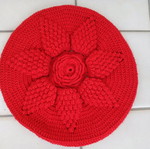 Handmade pillows pair, pure virgin wool, 38 cm diameter