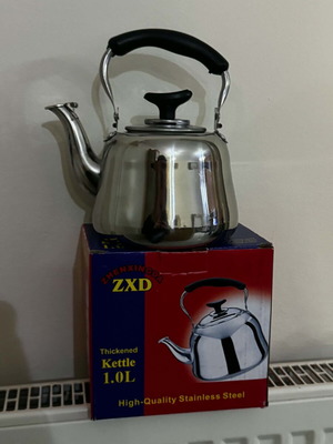 ZXD ανοξείδωτο τσαγερό με φίλτρο, 1 L