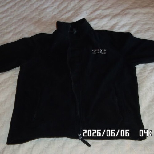 Jacket with zipper size M like new, black and dark blue