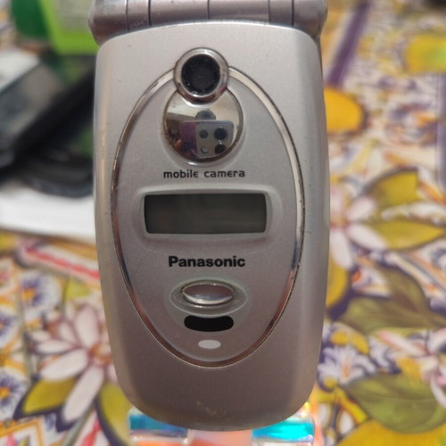 Panasonic GD87 vintage mobile phone used, silver
