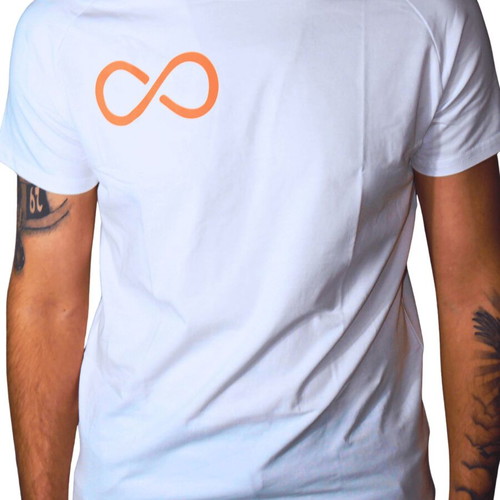 Legendary T-shirt Infinity white cotton-spandex, size L, new