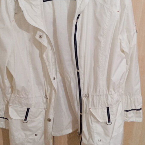 Concept women's jacket white with blue details like new