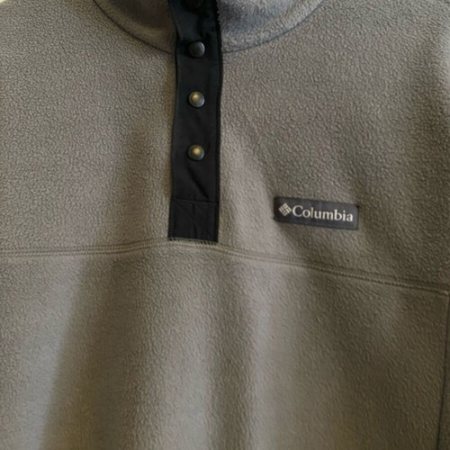 Columbia Steens Mountain Polar Fleece men's new, gray, size M