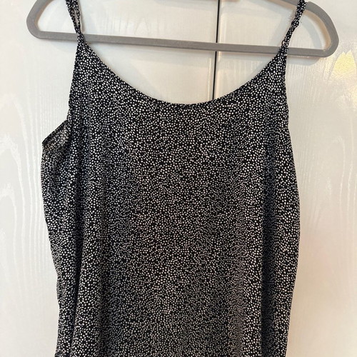 Polka dot blouse size large, thin airy fabric