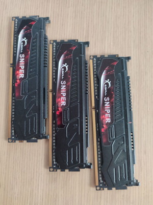 G.Skill Sniper DDR3 RAM 12GB (3x4GB) 1600MHz μεταχειρισμένο