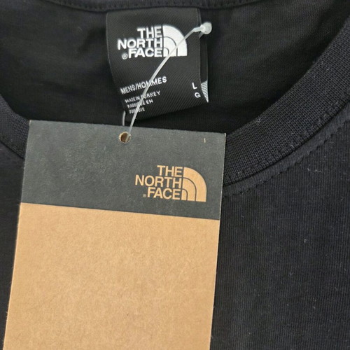 The North Face T-shirt, black, size L, 100% cotton