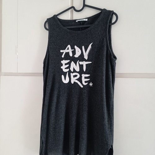 Pull & Bear top medium gray like new