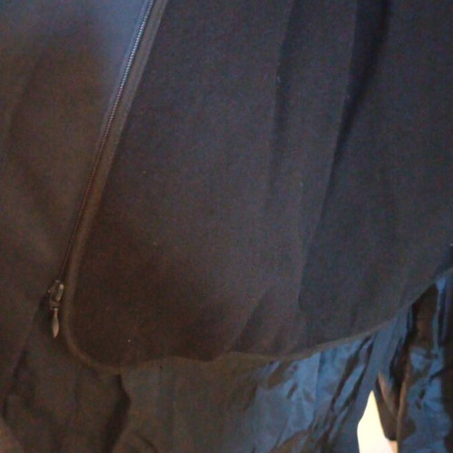 Women's trench coat new, dark blue, with wool lining XL