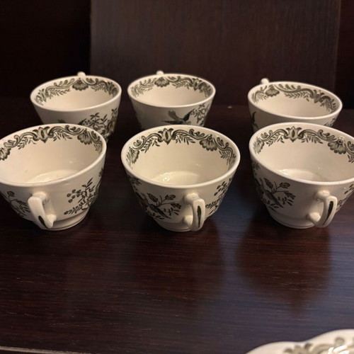 Ridgways Windsor Green Staffordshire China Vintage Serving Set new