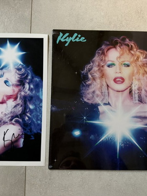 Kylie Minogue Disco Turquoise Vinyl with Hand-Signed 12" Art Print new