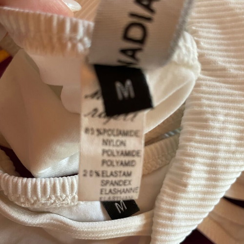 Nadia Rapti bikini size M like new, white, with bustier