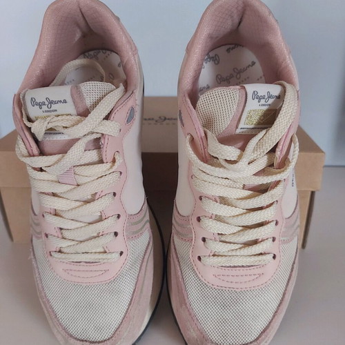 Pepe Jeans sneakers used, size 37, pink sports shoes