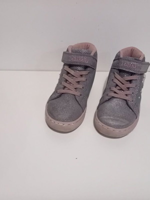 Lelli Kelly Mid-Top sneakers Gioia με τούλι και φωτάκια στη σόλα, γκρι ροζ